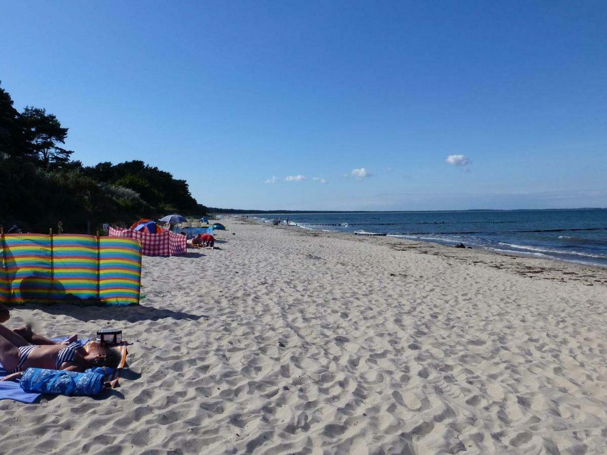 Strandhaus Lucky, Sauna, Garten, Kamin, Strandnah Glowe Buitenkant foto